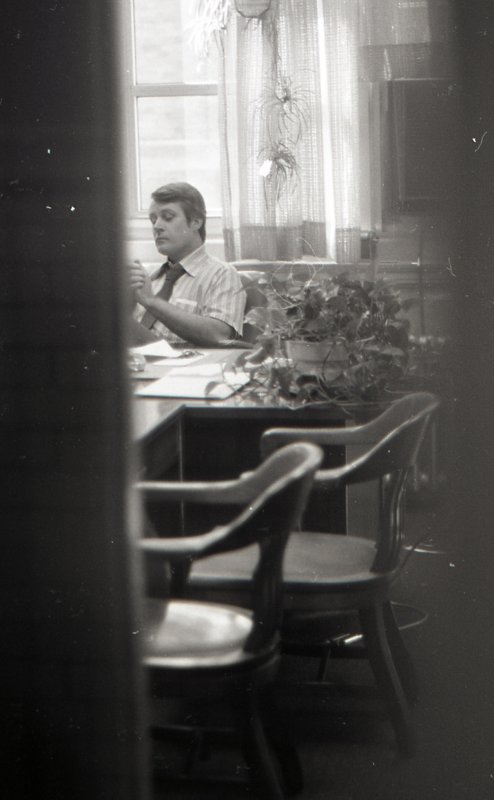 Mr Balman in his office