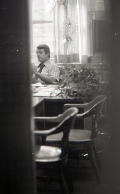 Mr Balman in his office