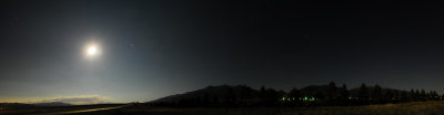 Buena Vista Colorado Full Moon Panoramic Image