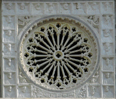 Santa Caterina, detail over main portal<br />8065