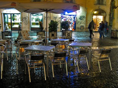 Rainy Evening in Largo dei Librari<br />1130