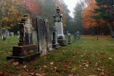 Autumn graveyard