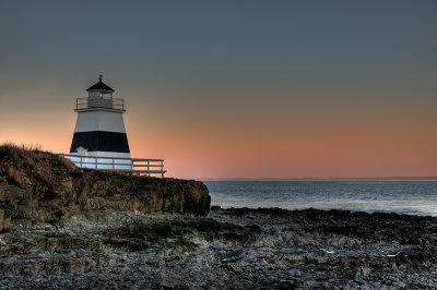 Margaretsville lighthouse in morning light