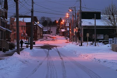 Main street morning. Annapolis Royal, Nova Scotia