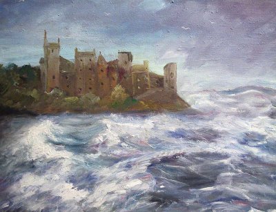 Castel in Scotia-(colectie autor)