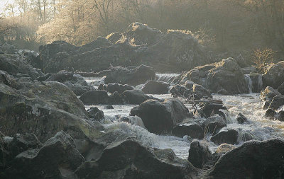The river Braan in winter