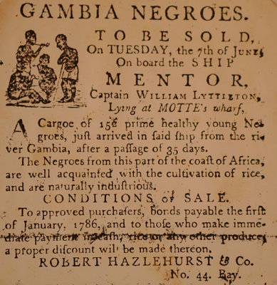Notice of Slave Sale 