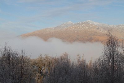 Ben Cruachan above the mist