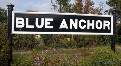 Blue Anchor station board.