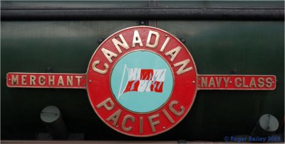 Canadian Pacific.  Locomotive nameplate.