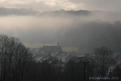Fog over Drefach.