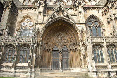 Main door Lincoln Cathedral.