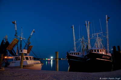 Evening at the Beaufort harbor