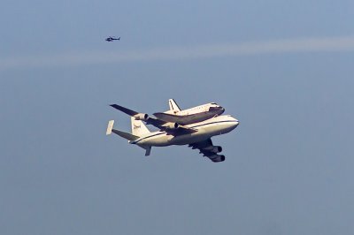 Last Flight of the Endeavour Space Shuttle (over San Francisco)