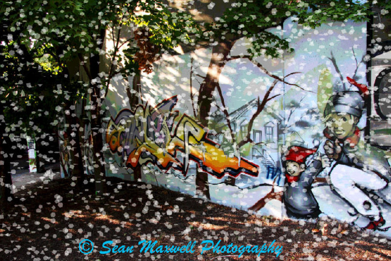 Atlanta Wintertime Graffiti Wall