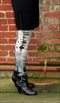 Shibori Hand Dyed Tights