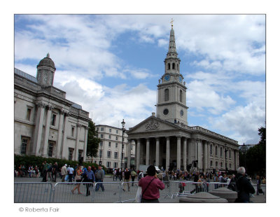 Trafalgar Square and the National Gallery