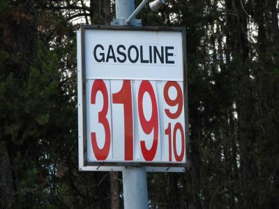 Gas still expensive here