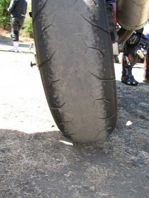 Doc Moon's shagged tire