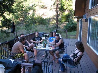 Group on the deck