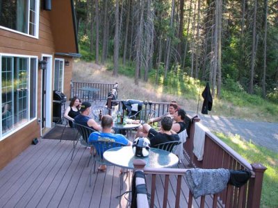 Group on the deck