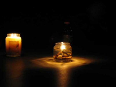 Candles we weren't supposed to burn