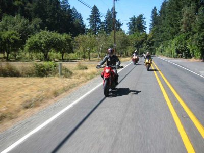 Heading down Clackamas River Dr