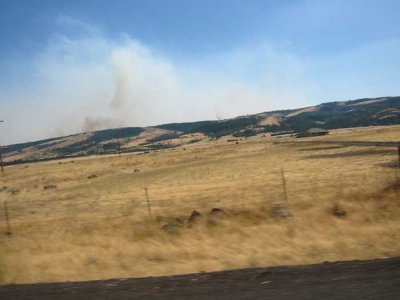 Fires burning in Maupin