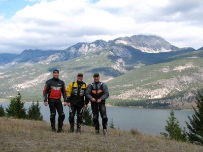 Three guys on a ride