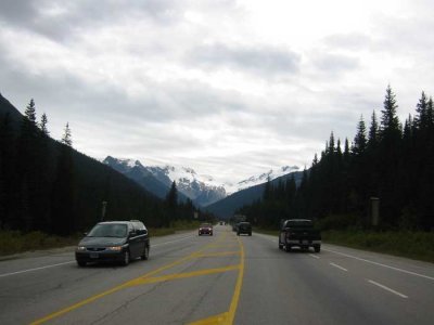 Snow capped peaks