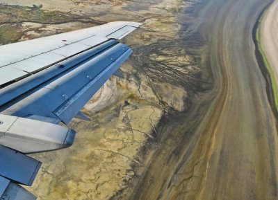 Leaving Utah, Channels in Great Salt Lake