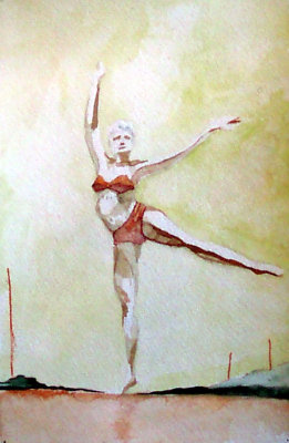Watercolor on Paper 6 x 9inches