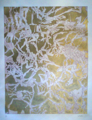 Hand Painted Etching 11 x 14inches