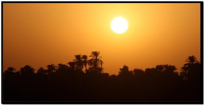 Atardecer sobre el Nilo