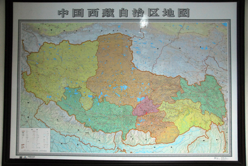 Map of the Tibet Autonomous Region
