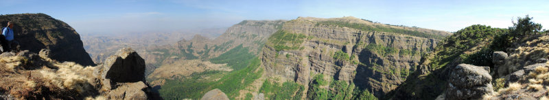 Panorama of the Northern Escarpment, Simien Mountains National Park