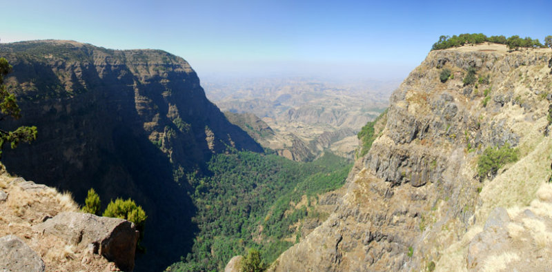 Panorama of Northern Escarpment, Simien Mountains National Park