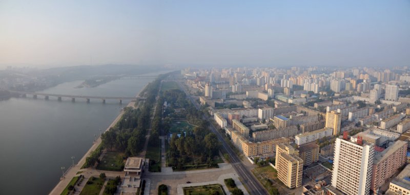 Panorama of the northern view from Juche Tower