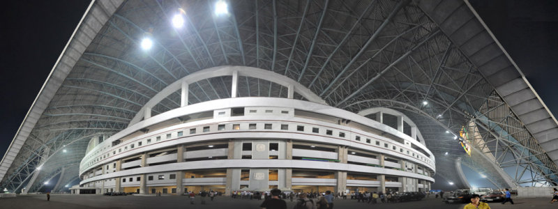 Panorama of the Rungrado May Day Stadium, Pyongyang - capacity 150,000