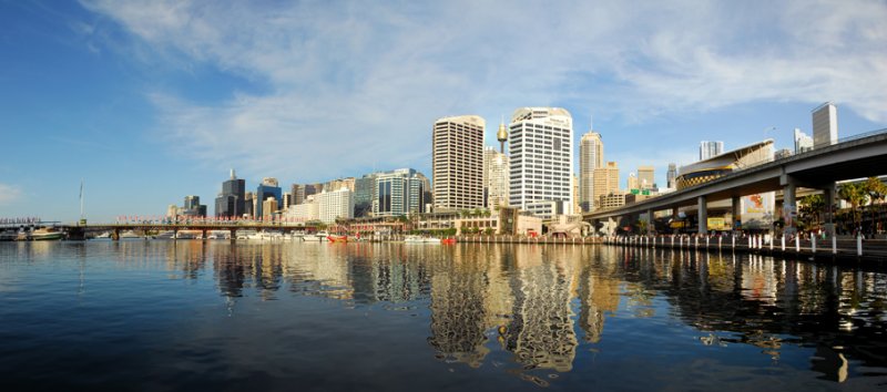 Panorama of Darling Harbour 2 (Cockle Bay)- late afternoon