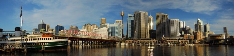 Panorama of Darling Harbour 4 (Cockle Bay)- late afternoon