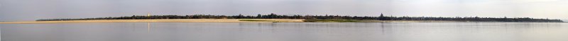 Panoramic photo of Bagan from the Irrawady River