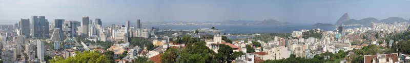 Panoramic view of Rio de Janeiro from Santa Teresa