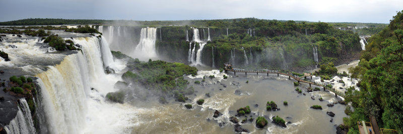Iguaçu Falls Panorama from the top of the falls
