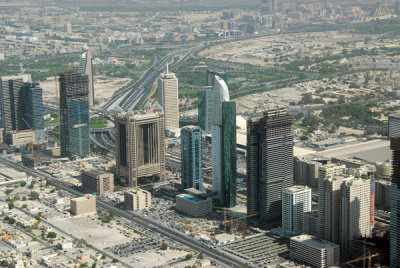 Sheikh Zayed Road aerial photo October 2008 - #169