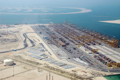 Port of Jebel Ali with Palm Jebel Ali