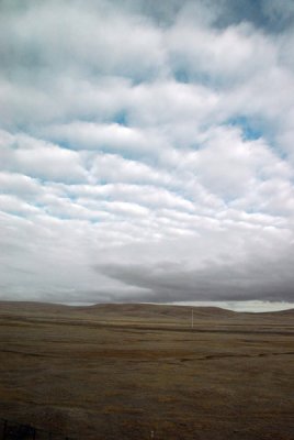 Cloudy day over the Tibetan Plateau