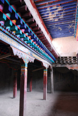 Partially restored interior, Gyantse Dzong