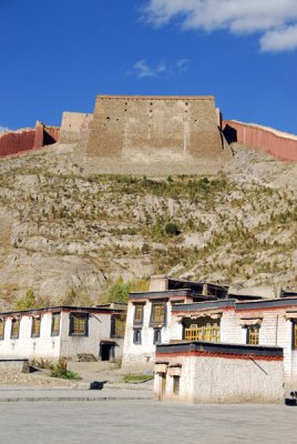 Pelkor Chöde Monastery thangka wall