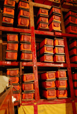 Library of Tibetan scriptures in the Royal Chapel, Pelkor Chöde